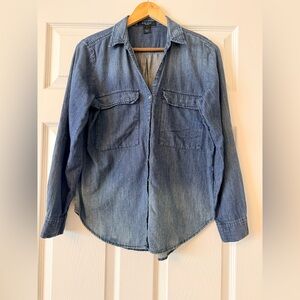 Nine West Blue Denim Shirt.